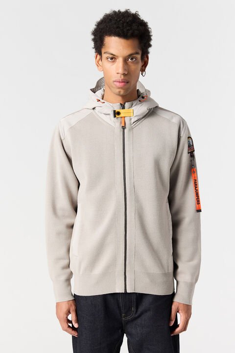 Parajumpers NEW DOMINIC - CREWNECK SWEATER CHATEAU GREY 25WMPMKNRK06P450110