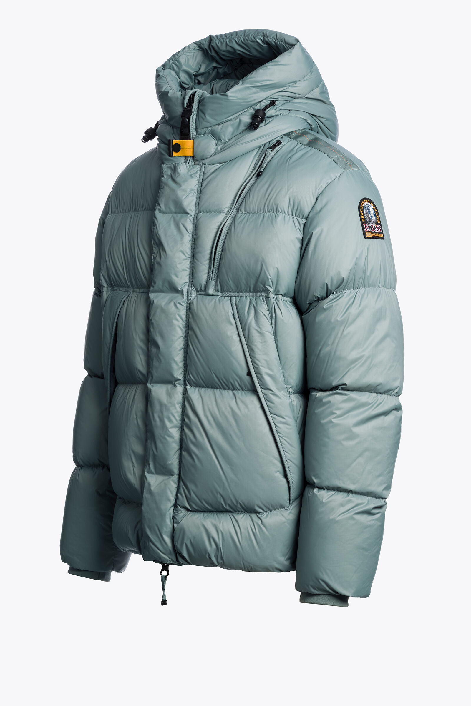 CLOUD - HOODED DOWN JACKET Short Puffers in PURITAN GREY