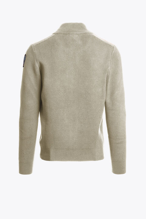 Parajumpers MANNY - FULL-ZIP CARDIGAN BONE 25WMPMKNRG02P470266