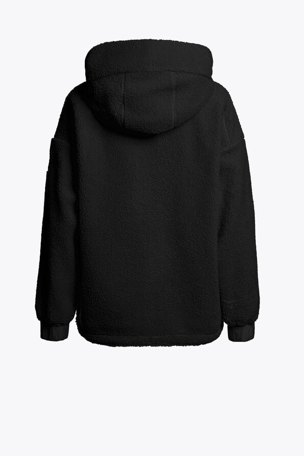 Parajumpers NOELLE - FULL-ZIP SWEATSHIRT BLACK 26WMPWFLPF33P640541