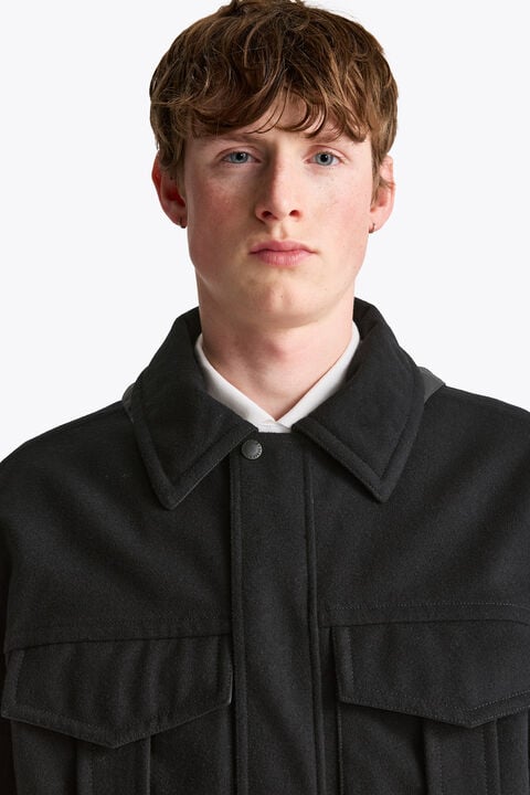 Parajumpers HINA - WOOL JACKET BLACK 26WMPMJKLZ01P230541
