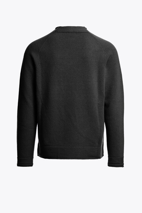 Parajumpers PENNOCK - CREWNECK SWEATER BLACK 26WMPMKNNK02P290541