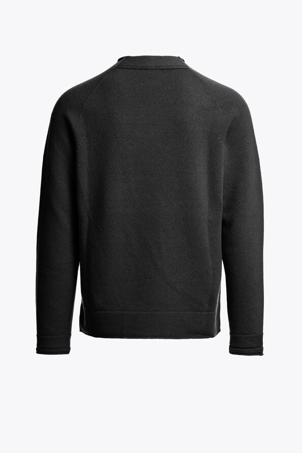 Parajumpers PENNOCK - CREWNECK SWEATER BLACK 26WMPMKNNK02P290541