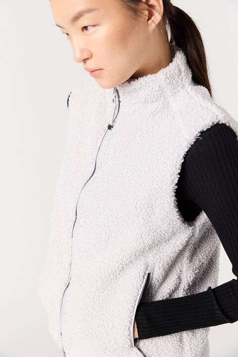 Parajumpers VENUS - FULL-ZIP VEST PEARL GREY 25WMPWFLPF34PC10118