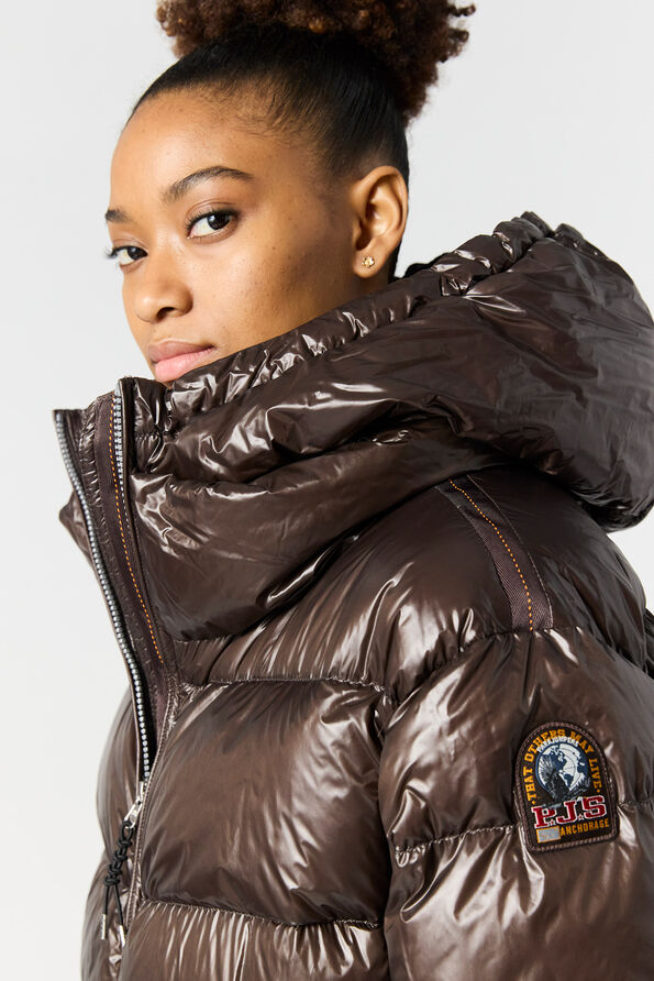 Parajumpers IVONNE - LONG DOWN JACKET EARTH BROWN 25WMPWPULP33P750109