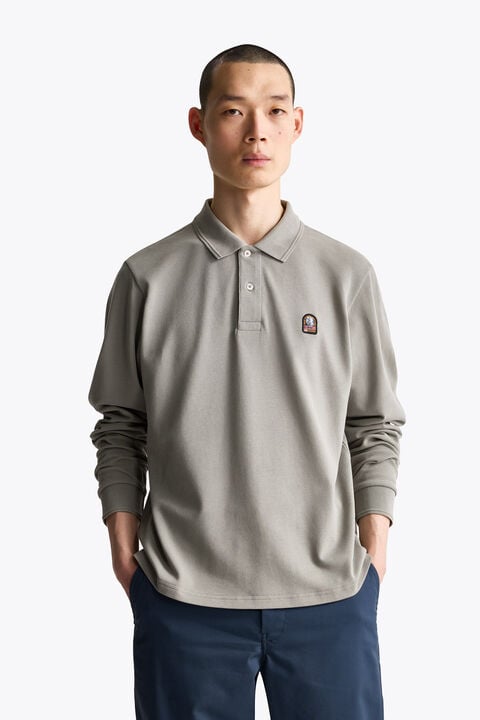 Parajumpers KERROBERT - LONG SLEEVE POLO SHIRT BLACK 26WMPMPORQ03P210541