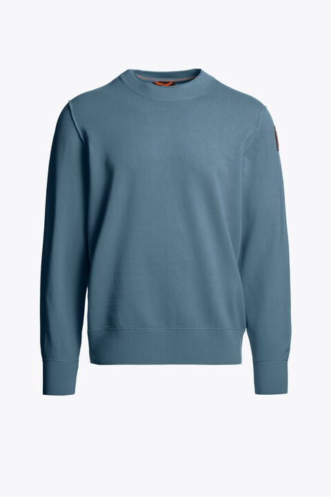 Parajumpers BASIC BRAW - CREWNECK SWEATER MARINE 26SMPMKNKC04P070512