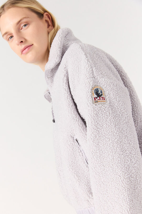 Parajumpers SORI - FULL-ZIP SWEAT PEARL GREY 25WMPWFLPF32PC10118