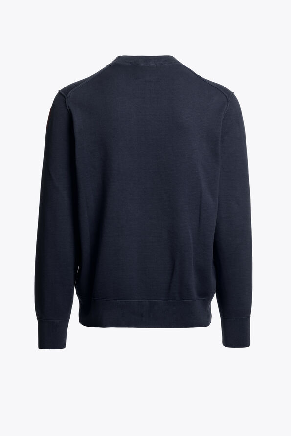 Parajumpers BASIC BRAW - CREWNECK SWEATER BLUE NAVY 26WMPMKNKC04P140316