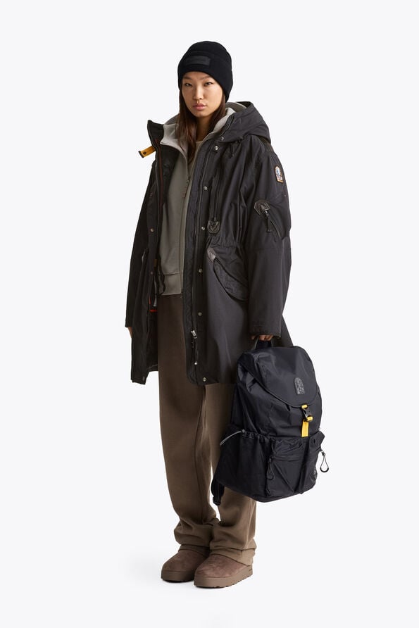 Parajumpers TANK LIGHT - HOODED PARKA BLACK 26WMPWJKMG32P530541