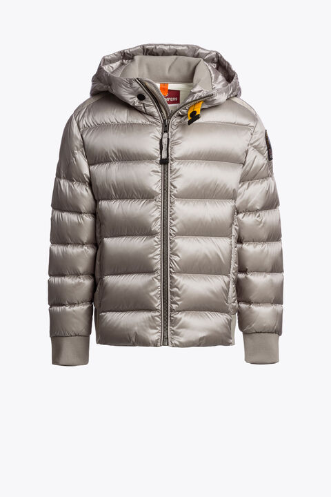 Parajumpers PHARRELL - HOODED BOMBER MID GREY 26WMPBPUSX73PBC0137
