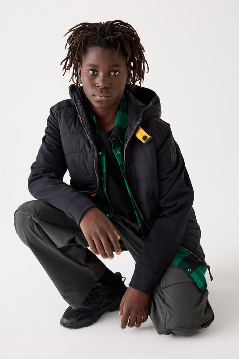 Parajumpers MANFRED - HYBRID JACKET BLACK 25WMPBHYHH61PBI0541