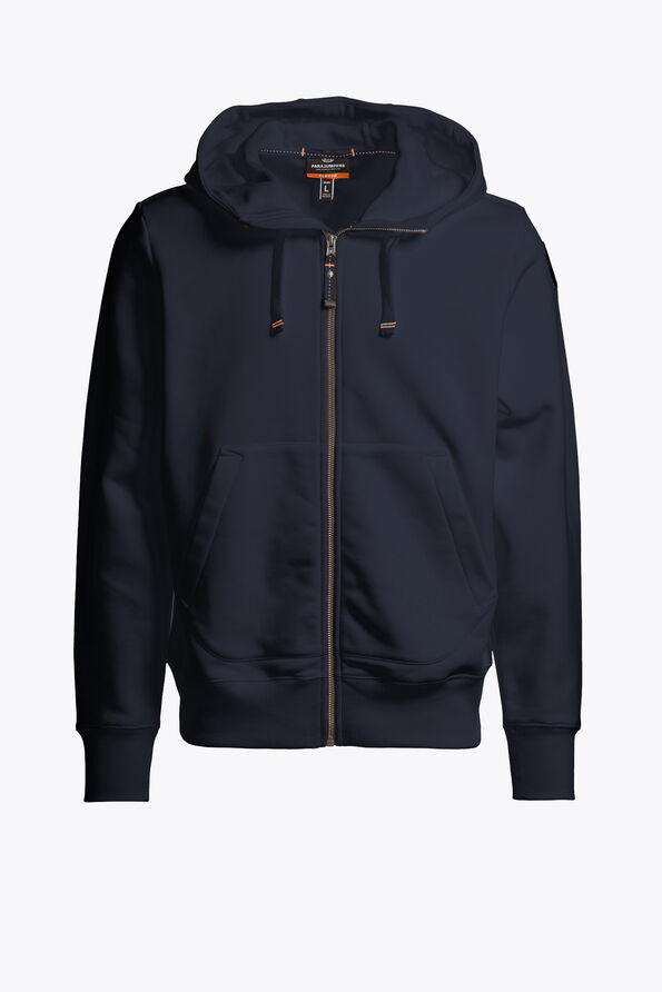 Parajumpers CHARLIE EASY - HOODED SWEATSHIRT BLUE NAVY 26WMPMFLEY24P160316