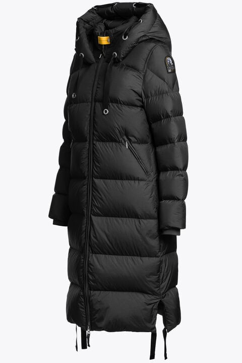 Parajumpers PANDA - LONG DOWN JACKET BLACK 26WMPWPUEL31P560541