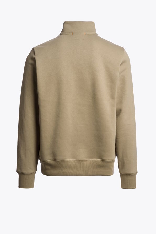 Parajumpers BROAD PEAK - 하프 집 플리스 MUTED KHAKI 26WMPMFLEY20P160136
