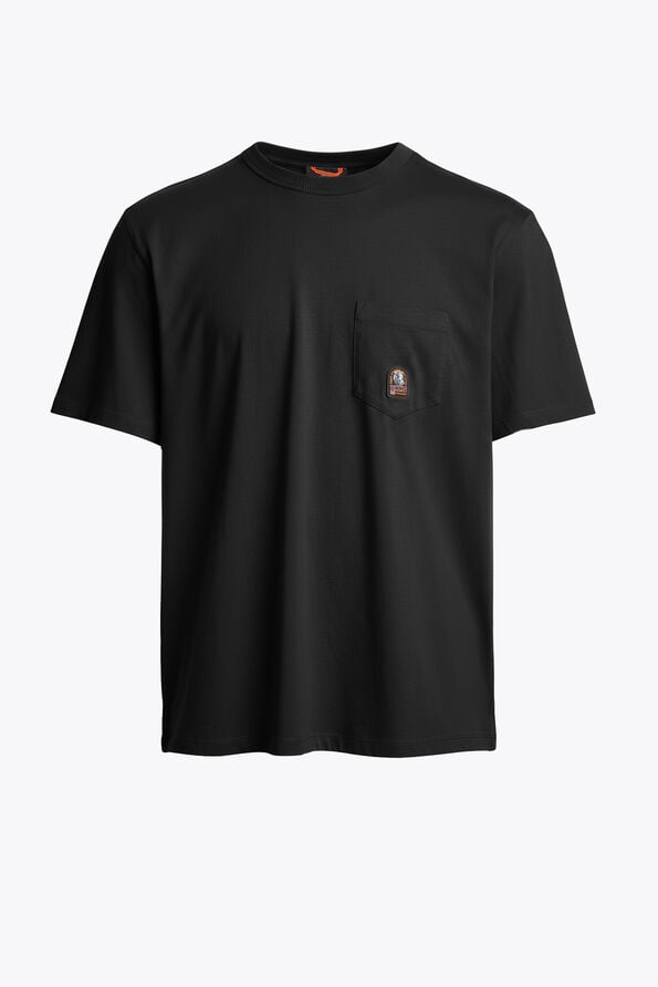 Parajumpers NEEL - T-SHIRT BLACK 26SMPMTSRJ01P210541