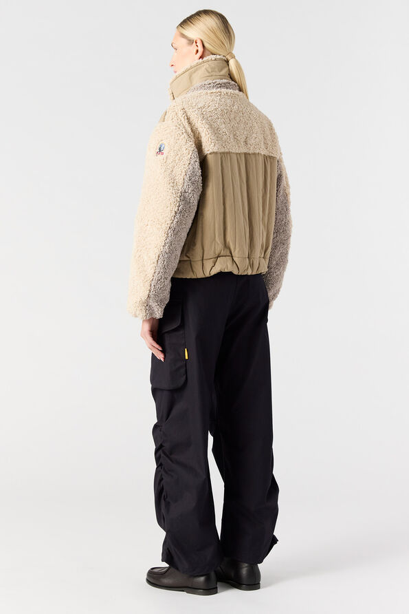 Parajumpers KAEDE - CURLY FLEECE BOMBER SUNKISSED  -  MOONBEAM  -  CHATEAU 25WMPWJKHM31P98M008