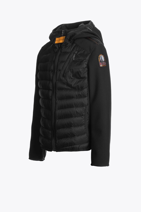 Parajumpers NOLAN - HYBRID JACKET BLACK 26SMPBHYWU62PBD0541