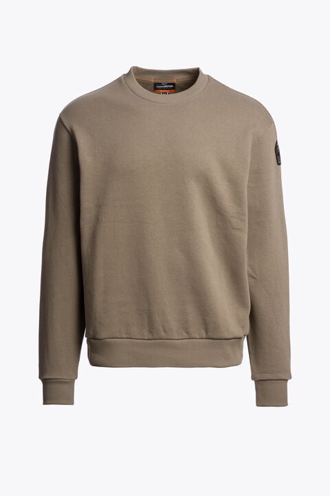 Parajumpers KEOTA - CREWNECK SWEATSHIRT SLATE MUD 26WMPMFLFJ01P190128