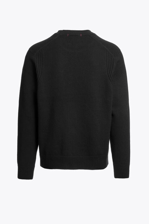 Parajumpers ENEGO - CREWNECK SWEATER BLACK 26WMPMKNLW01P280541