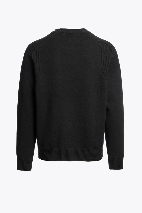 Parajumpers ENEGO - CREWNECK SWEATER BLACK 26WMPMKNLW01P280541