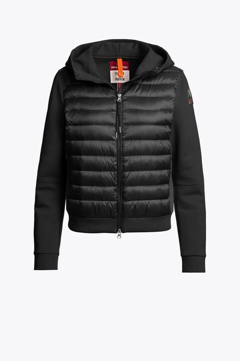 Parajumpers CAELIE - HYBRID SWEATSHIRT BLACK 26WMPWHYFP31P630541