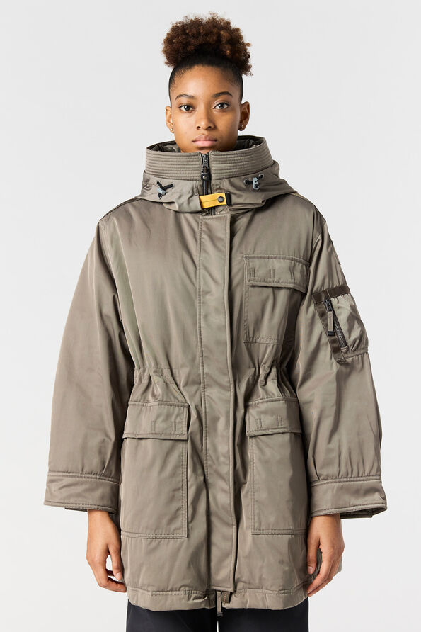 Parajumpers NETTIE - HOODED PARKA OLIVE GREY 25WMPWJKIN33P960103