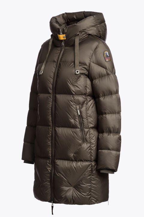 Parajumpers JANET - PIUMINO CON CAPPUCCIO ANTIQUE BRONZE 26WMPWPUHY33P570536