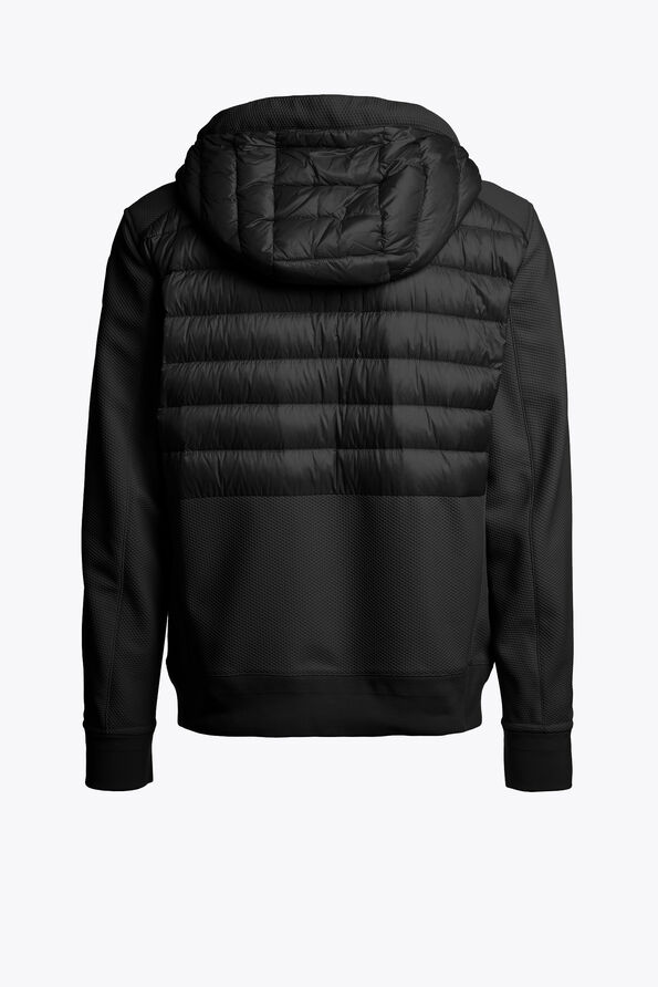 Parajumpers BUCK - HYBRID JACKET BLACK 26WMPMHYWU04P100541