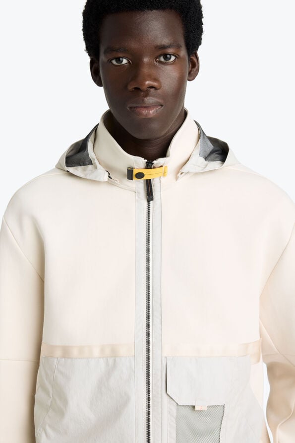 Parajumpers KOUGA - HOODED FLEECE MOONBEAM 26SMPMFLEH01P250775