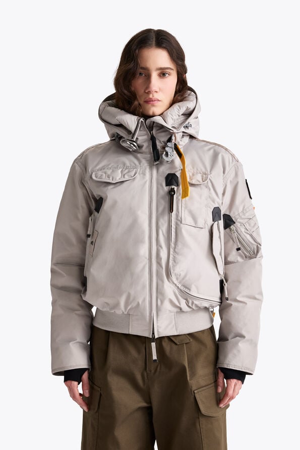 Parajumpers GOBI - HOODED BOMBER BLACK 26WMPWJKMA31P510541