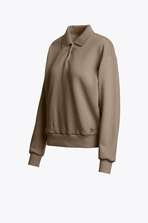 Parajumpers SARANDA - POLO MANCHES LONGUES SLATE MUD 26WMPWFLFJ33P650128