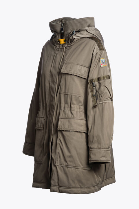 Parajumpers NETTIE - HOODED PARKA OLIVE GREY 25WMPWJKIN33P960103