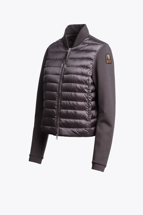 Parajumpers KALYSTA - HYBRID SWEATSHIRT GRAPHITE ORCHID 26WMPWHYFP30P630124
