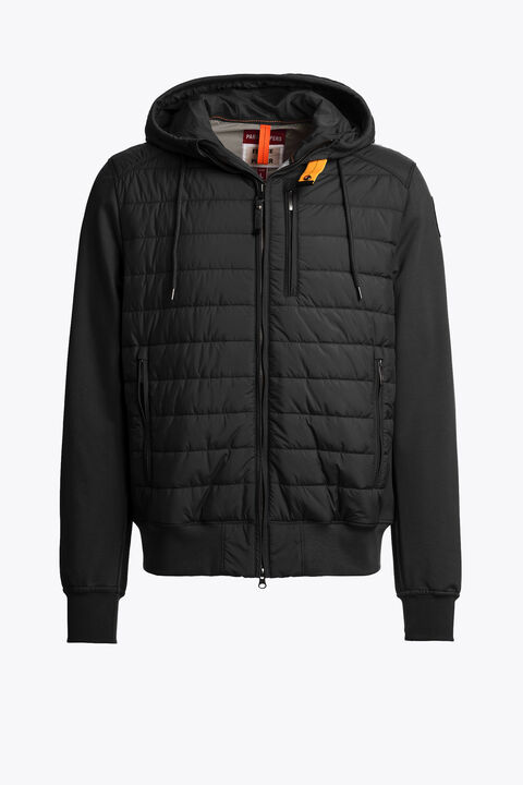 Parajumpers IVOR - HYBRID SWEAT BLACK 26SMPMHYFP01P060541