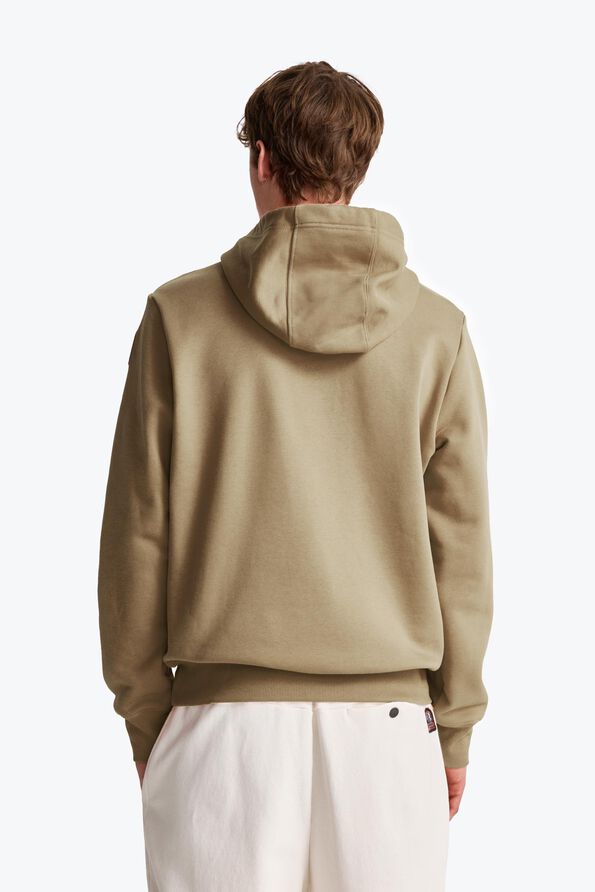 Parajumpers EVEREST - HOODED SWEATSHIRT ASH GREY MELANGE 26WMPMFLEY22P160608