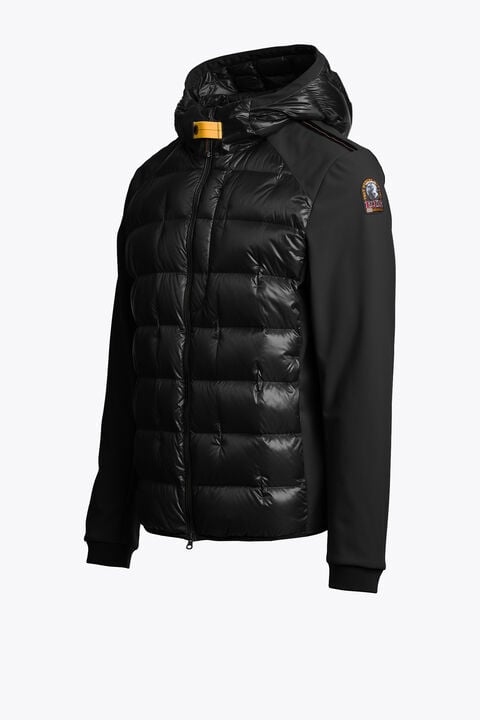 Parajumpers VIGOLO - HYBRID JACKET BLACK 26WMPMHYTY05P110541