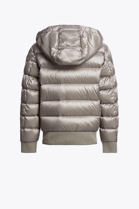 Parajumpers PHARRELL - HOODED BOMBER MID GREY 26WMPBPUSX73PBC0137