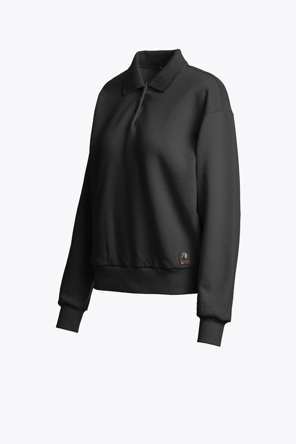 Parajumpers SARANDA - POLO MANCHES LONGUES BLACK 26WMPWFLFJ33P650541