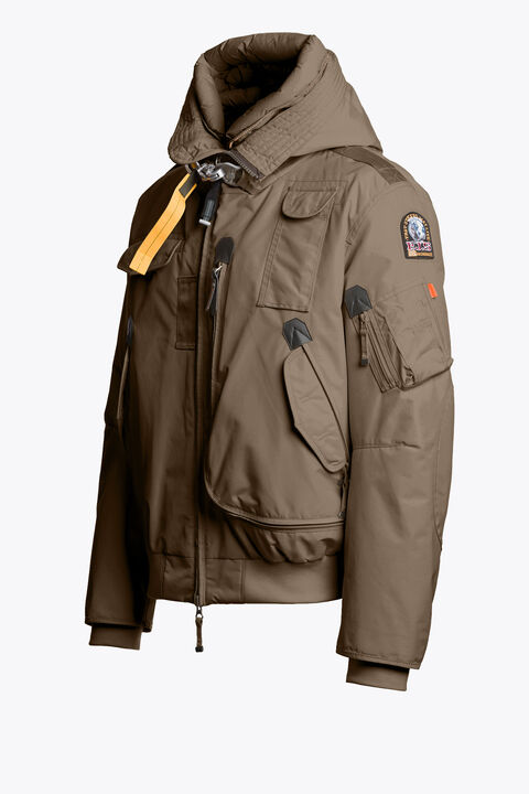 Parajumpers GOBI - HOODED BOMBER SLATE MUD 26WMPMJKMA01P010128
