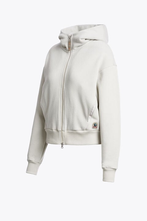 Parajumpers VREDA - SWEATSHIRT &Agrave; CAPUCHE CHALK WHITE 26WMPWFLFJ32P650131