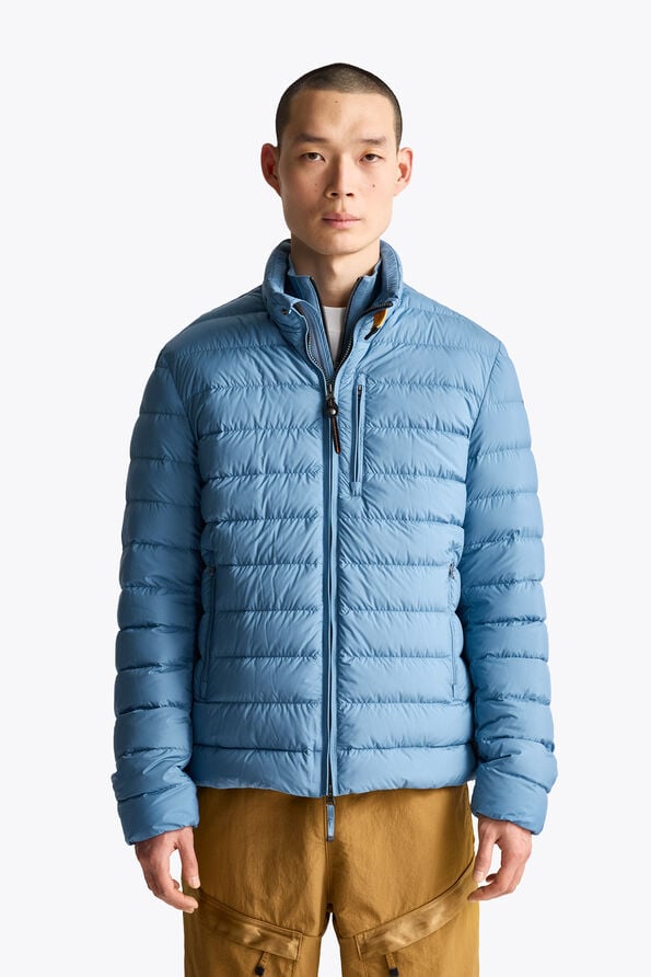 Parajumpers UGO - SHORT DOWN JACKET SKY STEEL 26WMPMPUSL04P090138