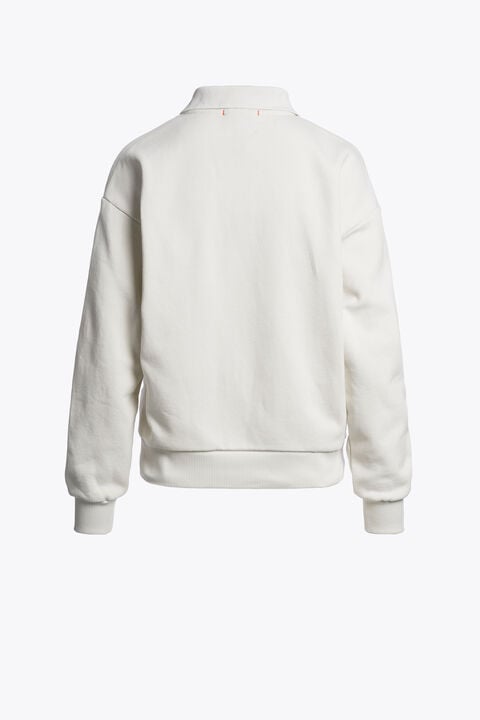 Parajumpers SARANDA - POLO MANCHES LONGUES CHALK WHITE 26WMPWFLFJ33P650131