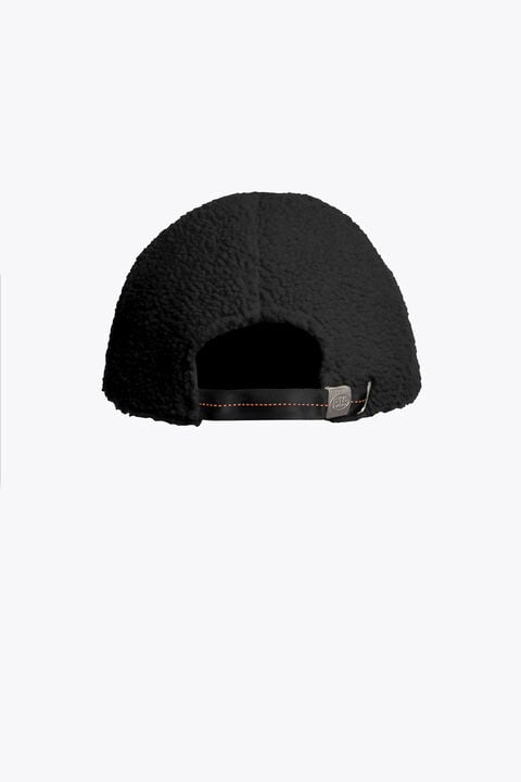 Parajumpers CODROY - CURLY FLEECE BASEBALL CAP BLACK 26WMPABCHA42PAN0541