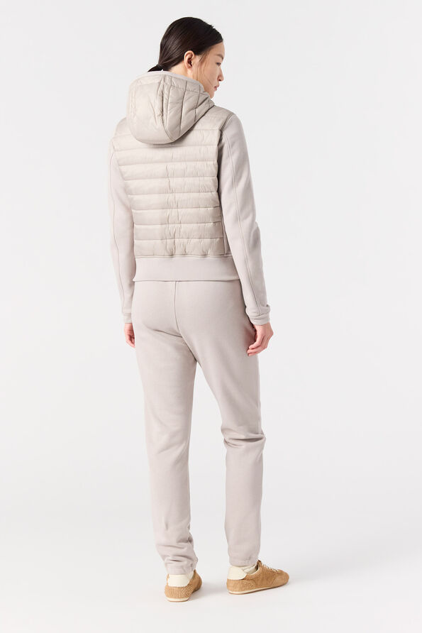 Parajumpers FORTUNE - HYBRID FLEECE BLACK 25WMPWHYFP35P840541