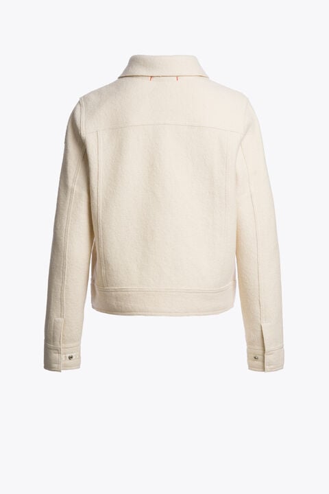 Parajumpers AMALU - WOOL JACKET WARM IVORY 26WMPWJKLV31P690132