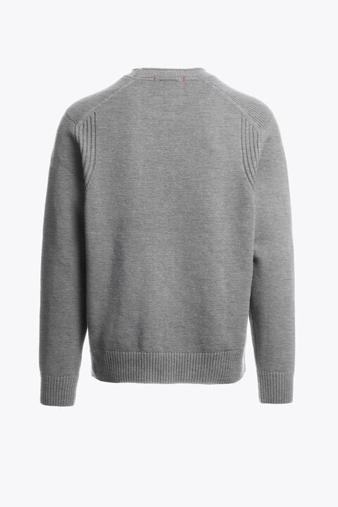 Parajumpers ENEGO - CREWNECK SWEATER ASH GREY MELANGE 26WMPMKNLW01P280608