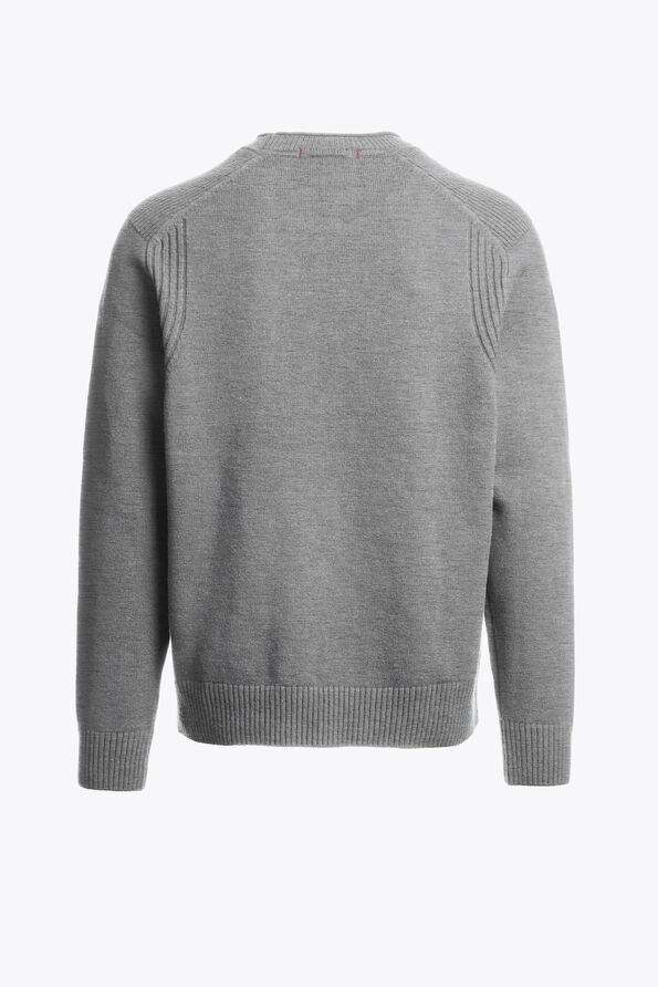 Parajumpers ENEGO - CREWNECK SWEATER ASH GREY MELANGE 26WMPMKNLW01P280608