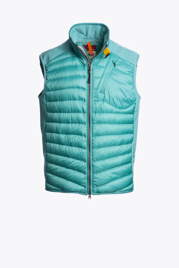 Parajumpers ZAVIER - HYBRIDE BODYWARMER AQUA 26SMPMHYWU03P050522