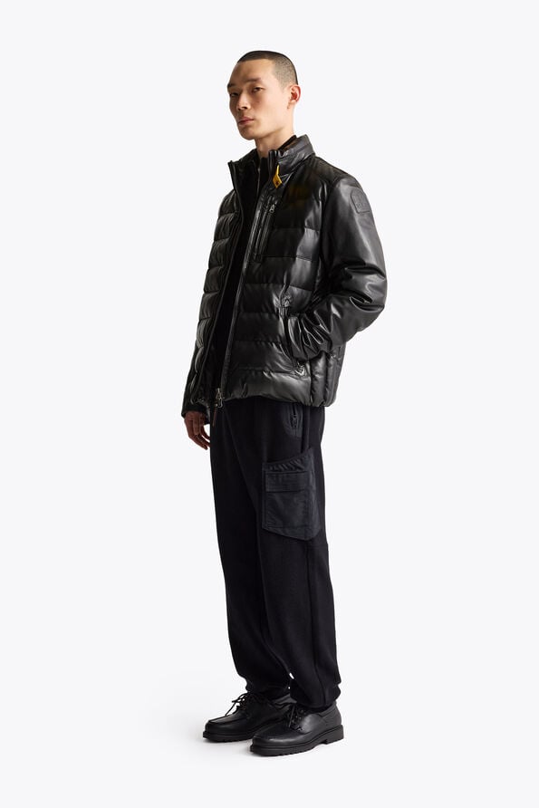 Parajumpers LEVICO - FULL-ZIP CARDIGAN BLACK 26WMPMKNLW03P280541